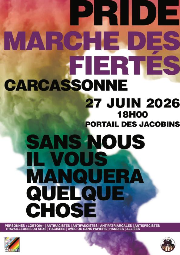 sortie à CARCASSONNE, Aude. PRIDE DE CARCASSONNE MARCHE DES FIERTÉS ÉDITION 5 Sortir à CARCASSONNE(Aude). CARCASSONNE.
