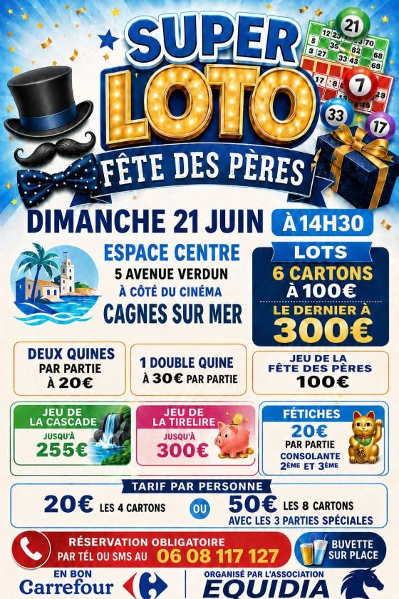 sortie à CAGNES SUR MER, Alpes Maritimes. GROS LOTO À L'ESPACE CENTRE À CAGNES SUR MER Sortir à CAGNES SUR MER(Alpes Maritimes). CAGNES SUR MER.