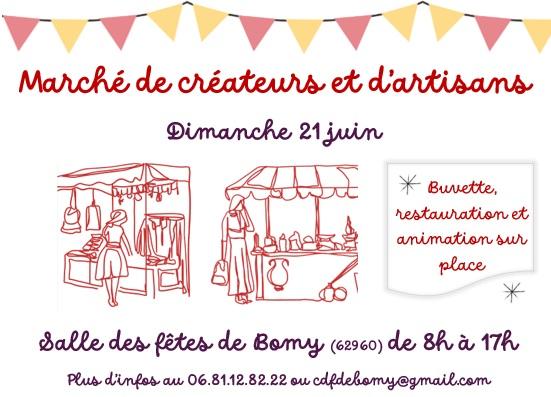 sortie à BOMY, Pas de Calais. MARCHÉ DE CRÉATEURS ET D'ARTISANS Sortir à BOMY(Pas de Calais). BOMY.