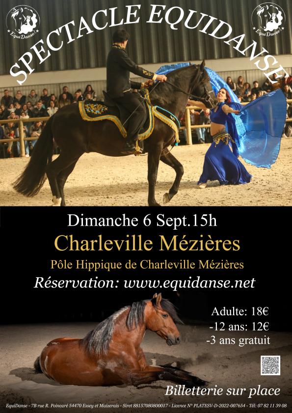 sortie à CHARLEVILLE MEZIERES, Ardennes. SPECTACLE EQUIDANSE Sortir à CHARLEVILLE MEZIERES(Ardennes). CHARLEVILLE MEZIERES.