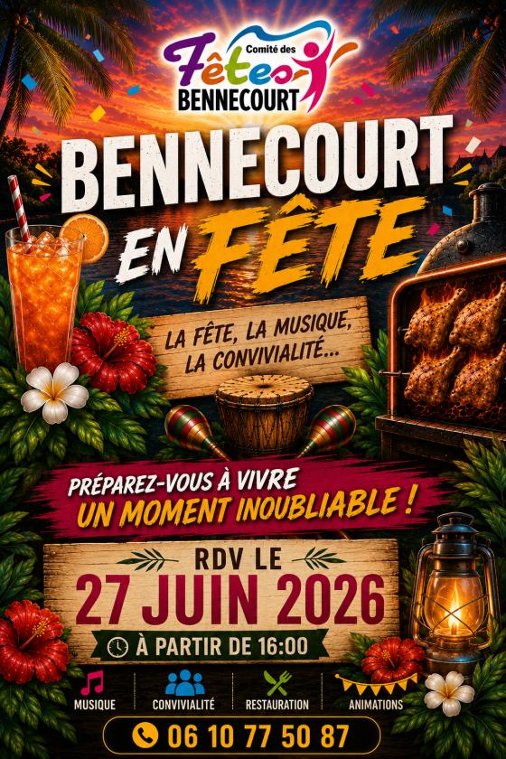sortie à BENNECOURT, Yvelines. BENNECOURT EN FÊTE Sortir à BENNECOURT(Yvelines). BENNECOURT.