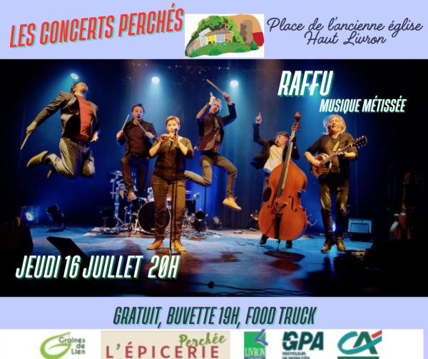 sortie à LIVRON SUR DROME, Drôme. CONCERT DE MUSIQUE AVEC LE GROUPE RAFFU Sortir à LIVRON SUR DROME(Drôme). LIVRON SUR DROME.