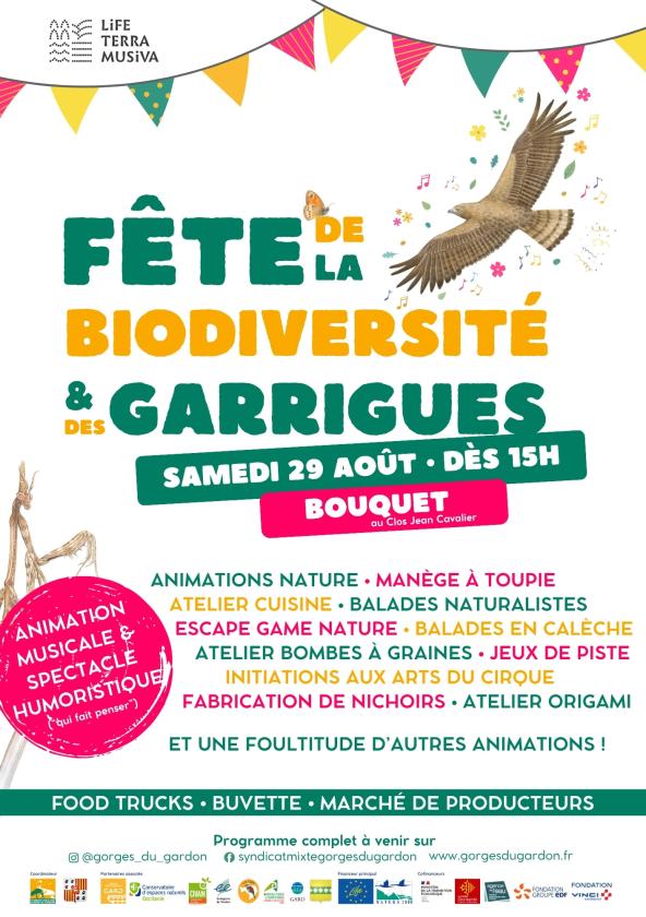 sortie à BOUQUET, Gard. FÊTE DE LA BIODIVERSITÉ ET DES GARRIGUES Sortir à BOUQUET(Gard). BOUQUET.