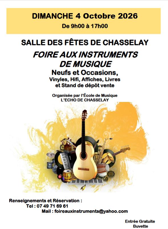 sortie à CHASSELAY, Rhône. FOIRE AUX INSTRUMENTS DE MUSIQUE Sortir à CHASSELAY(Rhône). CHASSELAY.