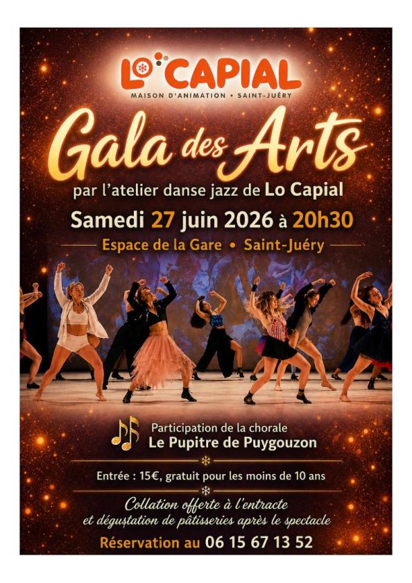 sortie à ST JUERY, Tarn. LE GALA DES ARTS Sortir à ST JUERY(Tarn). ST JUERY.