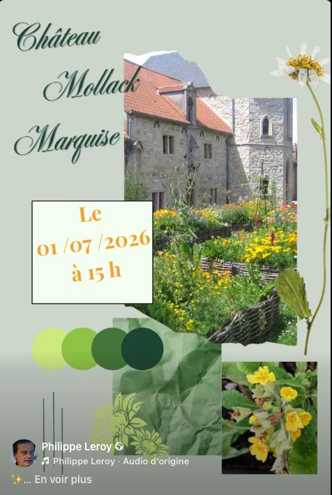 sortie à MARQUISE, Pas de Calais. VISITE DU JARDIN DU CHÂTEAU MOLLACK, À MARQUISE Sortir à MARQUISE(Pas de Calais). MARQUISE.