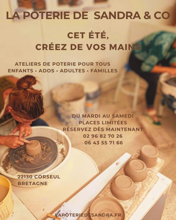 sortie à CORSEUL, Côtes d'Armor. ATELIER DE POTERIE ÉTÉ 2026 Sortir à CORSEUL(Côtes d'Armor). CORSEUL.