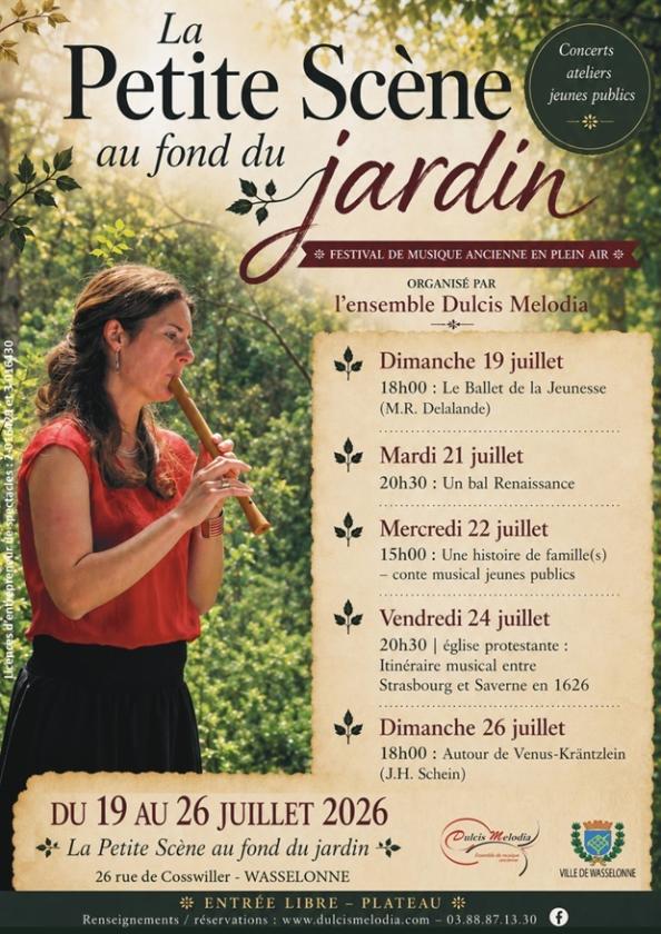 sortie à WASSELONNE, Bas Rhin. LA PETITE SCÈNE AU FOND DU JARDIN Sortir à WASSELONNE(Bas Rhin). WASSELONNE.