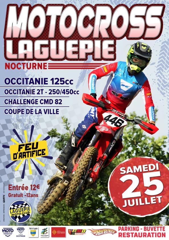 sortie à LAGUEPIE, Tarn et Garonne. MOTOCROSS NOCTURNE Sortir à LAGUEPIE(Tarn et Garonne). LAGUEPIE.
