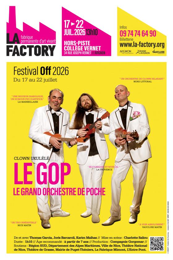 sortie à AVIGNON, Vaucluse. LE GOP - LE GRAND ORCHESTRE DE POCHE -FESTIVAL OFF Sortir à AVIGNON(Vaucluse). AVIGNON.