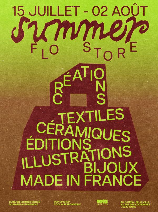 sortie à PARIS 20, Paris. SUMMER FLO STORE 2026 Sortir à PARIS 20(Paris). PARIS 20.