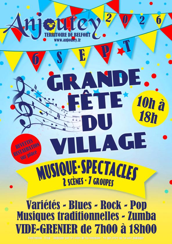 sortie à ANJOUTEY, Territoire de Belfort. ANJOUTEY - FÊTE DU VILLAGE Sortir à ANJOUTEY(Territoire de Belfort). ANJOUTEY.
