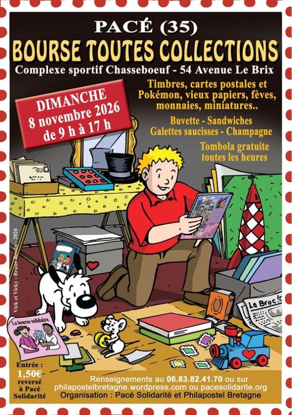 sortie à PACE, Ille et Vilaine. BOURSE TOUTES COLLECTIONS SOLIDAIRE Sortir à PACE(Ille et Vilaine). PACE.