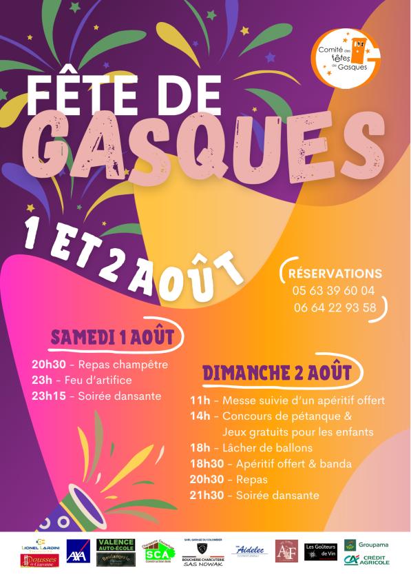 sortie à GASQUES, Tarn et Garonne. FÊTE DE GASQUES Sortir à GASQUES(Tarn et Garonne). GASQUES.