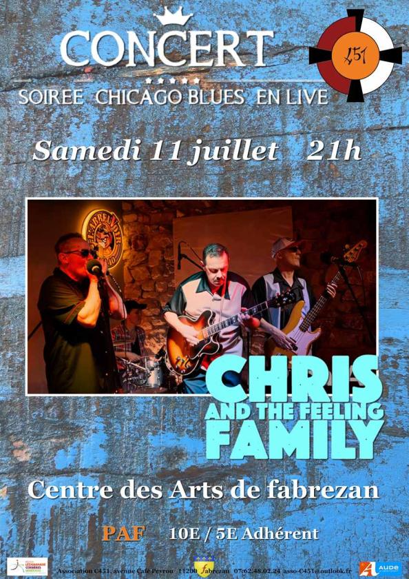 sortie à FABREZAN, Aude. CHRIS & THE FEELING FAMILY Sortir à FABREZAN(Aude). FABREZAN.