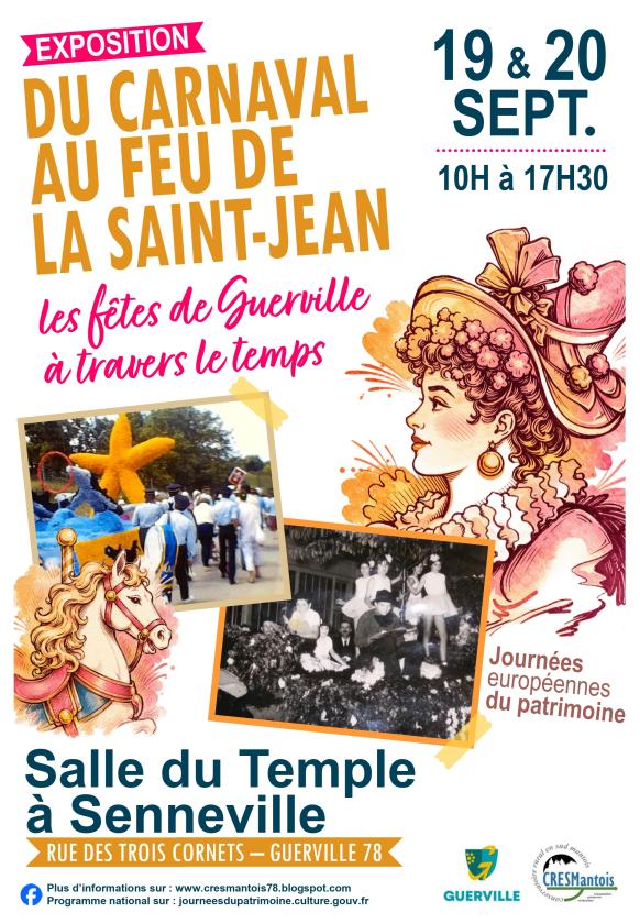 sortie à GUERVILLE, Yvelines. EXPOSITION : LES FÊTES DE GUERVILLE D'AUTREFOIS Sortir à GUERVILLE(Yvelines). GUERVILLE.