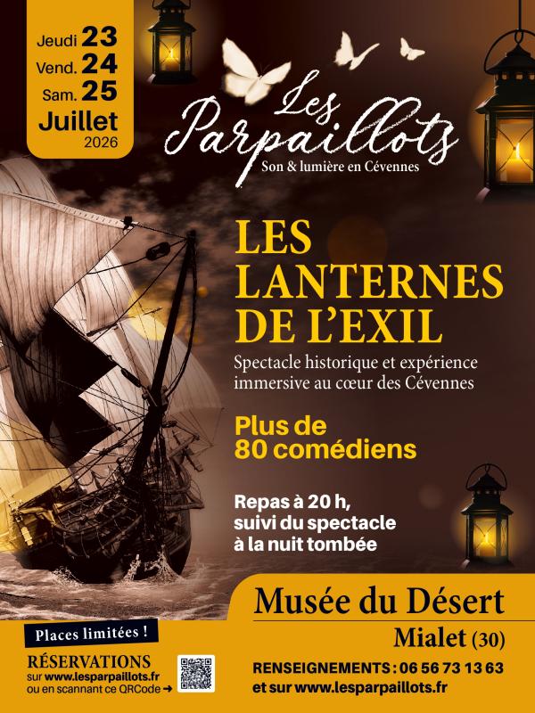 sortie à MIALET, Gard. LES LANTERNES DE L'EXIL Sortir à MIALET(Gard). MIALET.