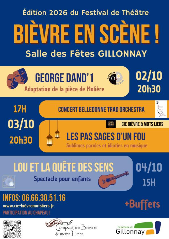 sortie à GILLONNAY, Isère. 4ÈME ÉDITION DU FESTIVAL BIEVRE EN SCENE ! Sortir à GILLONNAY(Isère). GILLONNAY.