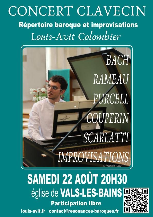 sortie à VALS LES BAINS, Ardèche. VOYAGE BAROQUE POUR CLAVECIN Sortir à VALS LES BAINS(Ardèche). VALS LES BAINS.