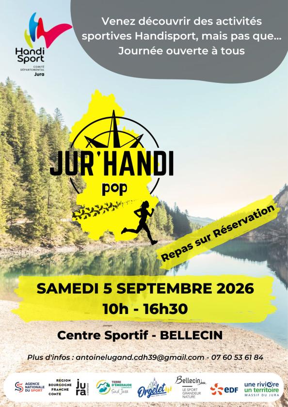 sortie à ORGELET, Jura. JUR'HANDI POP 2026 Sortir à ORGELET(Jura). ORGELET.