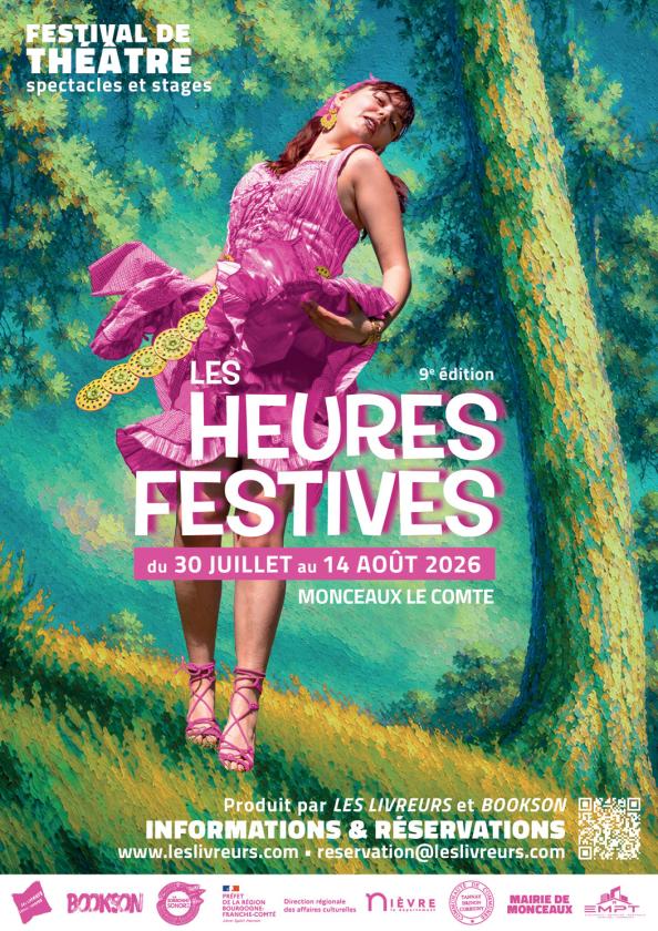 sortie à MONCEAUX LE COMTE, Nièvre. LES HEURES FESTIVES, LE FESTIVAL DE THÉÂTRE EN BOU Sortir à MONCEAUX LE COMTE(Nièvre). MONCEAUX LE COMTE.