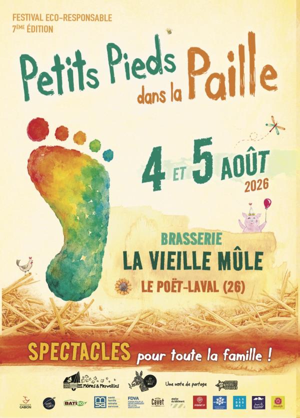 sortie à LE POET LAVAL, Drôme. FESTIVAL PETITS PIEDS DANS LA PAILLE 2026 Sortir à LE POET LAVAL(Drôme). LE POET LAVAL.