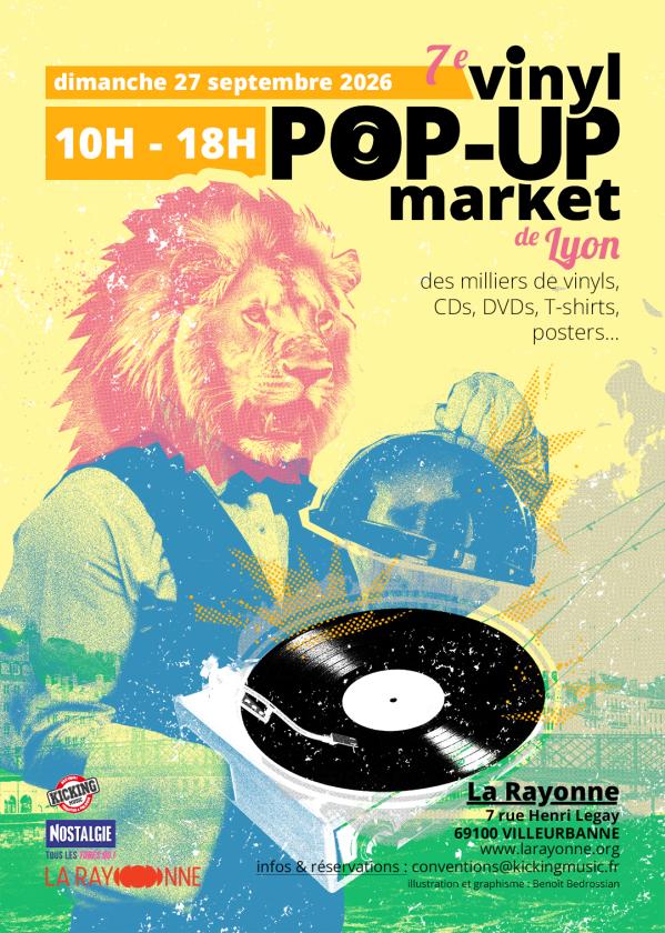 sortie à VILLEURBANNE, Rhône. 7° VINYL POP-UP MARKET DE LYON Sortir à VILLEURBANNE(Rhône). VILLEURBANNE.