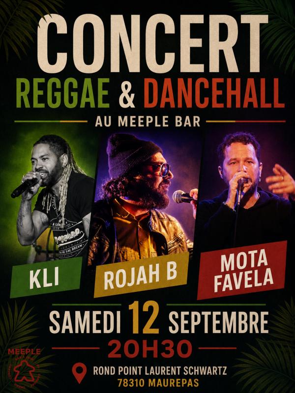 sortie à MAUREPAS, Yvelines. CONCERT REGGAE & DANCEHALL AU MEEPLE BAR Sortir à MAUREPAS(Yvelines). MAUREPAS.