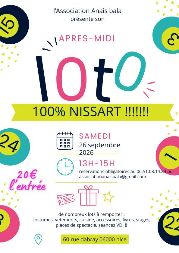 sortie à NICE, Alpes Maritimes. LOTO 100% NISSART Sortir à NICE(Alpes Maritimes). NICE.