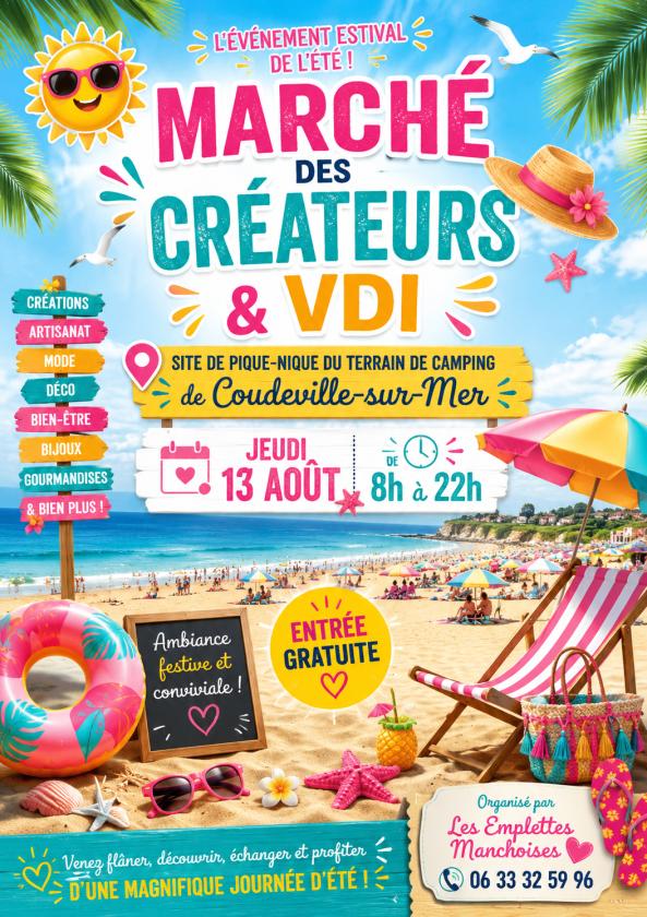 sortie à COUDEVILLE SUR MER, Manche. MARCHE D ETE Sortir à COUDEVILLE SUR MER(Manche). COUDEVILLE SUR MER.