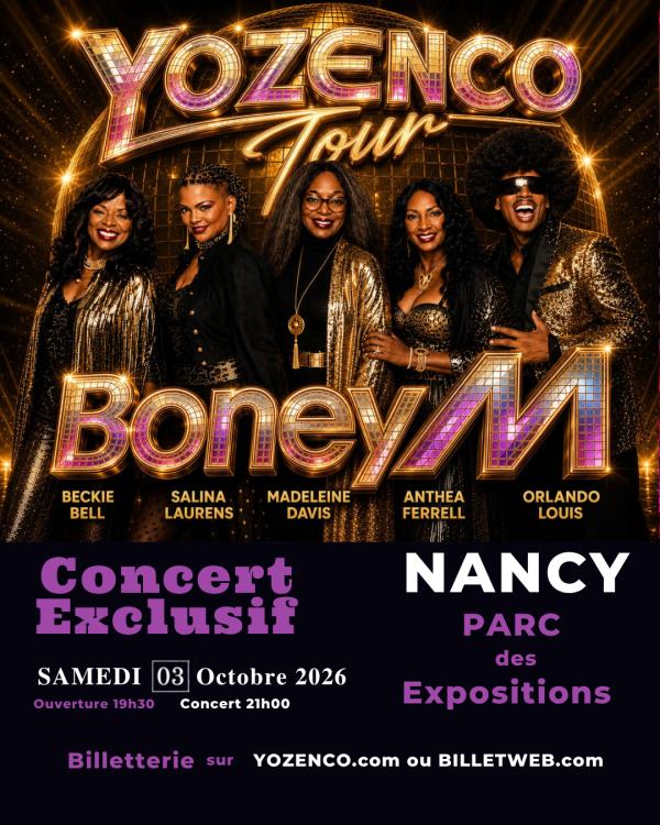 sortie à VANDOEUVRE LES NANCY, Meurthe et Moselle. CONCERT DE BONEY M À NANCY Sortir à VANDOEUVRE LES NANCY(Meurthe et Moselle). VANDOEUVRE LES NANCY.