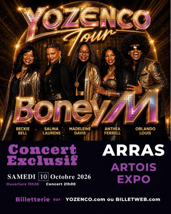 sortie à ST LAURENT BLANGY, Pas de Calais. CONCERT DE BONEY M À ARRAS Sortir à ST LAURENT BLANGY(Pas de Calais). ST LAURENT BLANGY.