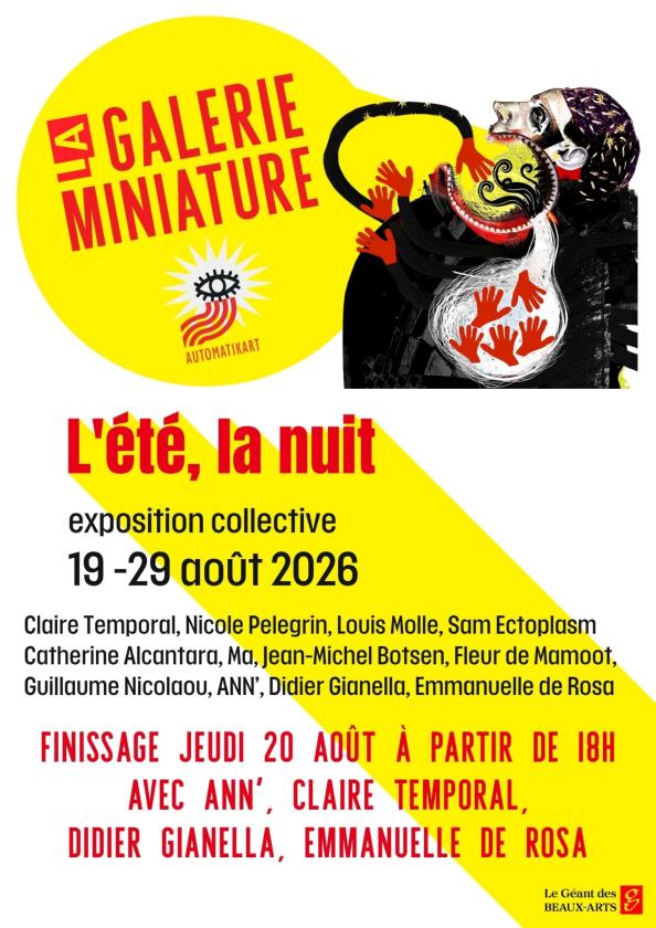 sortie à AIX EN PROVENCE, Bouches du Rhône. L'ÉTÉ, LA NUIT - EXPOSITION COLLECTIVE Sortir à AIX EN PROVENCE(Bouches du Rhône). AIX EN PROVENCE.