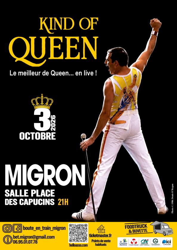 sortie à MIGRON, Charente Maritime. CONCERT KIND OF QUEEN Sortir à MIGRON(Charente Maritime). MIGRON.