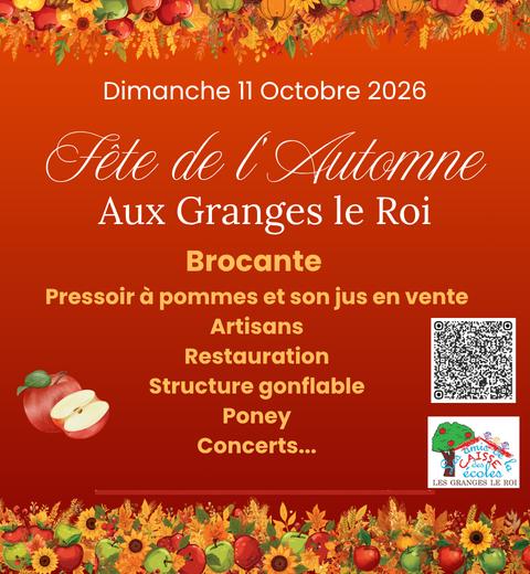 sortie à LES GRANGES LE ROI, Essonne. FÊTE DE L'AUTOMNE Sortir à LES GRANGES LE ROI(Essonne). LES GRANGES LE ROI.