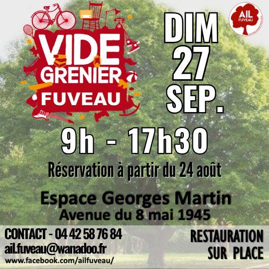 sortie à FUVEAU, Bouches du Rhône. VIDE GRENIER DES AIL Sortir à FUVEAU(Bouches du Rhône). FUVEAU.