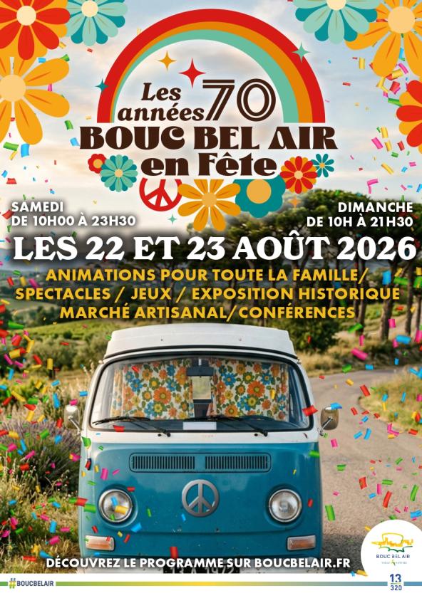 sortie à BOUC BEL AIR, Bouches du Rhône. BOUC BEL AIR EN FÊTE DANS LES ANNÉES 70 Sortir à BOUC BEL AIR(Bouches du Rhône). BOUC BEL AIR.