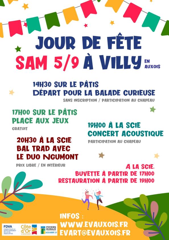 sortie à VILLY EN AUXOIS, Côte d'Or. JOUR DE FÊTE À VILLY-EN-AUXOIS Sortir à VILLY EN AUXOIS(Côte d'Or). VILLY EN AUXOIS.