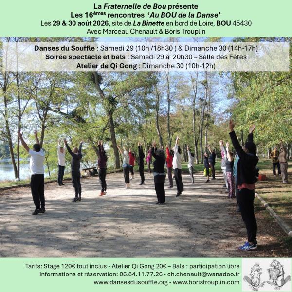 sortie à BOU, Loiret. 16 ÈME RENCONTRES AU BOU DE LA DANSE Sortir à BOU(Loiret). BOU.