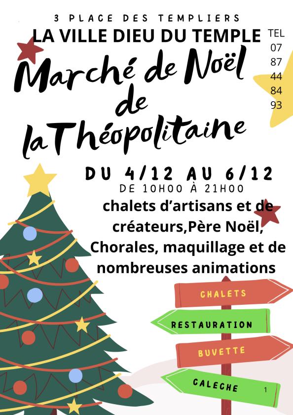 sortie à LA VILLE DIEU DU TEMPLE, Tarn et Garonne. GRAND MARCHE DE NOËL Sortir à LA VILLE DIEU DU TEMPLE(Tarn et Garonne). LA VILLE DIEU DU TEMPLE.