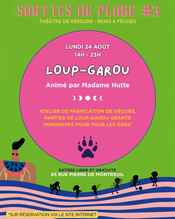 sortie à MONTREUIL, Seine Saint Denis. LOUP-GAROU GÉANT Sortir à MONTREUIL(Seine Saint Denis). MONTREUIL.