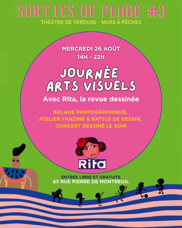 sortie à MONTREUIL, Seine Saint Denis. JOURNÉE ARTS VISUELS AVEC RITA LA REVUE ILLUSTRÉE Sortir à MONTREUIL(Seine Saint Denis). MONTREUIL.