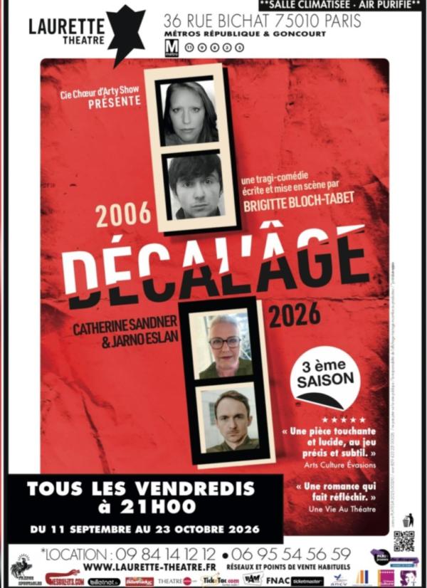 sortie à PARIS, Paris. DÉCAL'ÂGE, UNE TRAGI-COMÉDIE AUDACIEUSE Sortir à PARIS(Paris). PARIS.