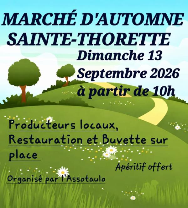 sortie à STE THORETTE, Cher. MARCHÉ D'AUTOMNE Sortir à STE THORETTE(Cher). STE THORETTE.