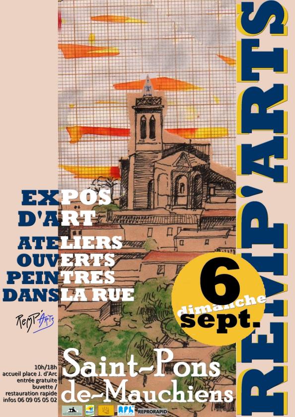 sortie à ST PONS DE MAUCHIENS, Hérault. REMP'ARTS 2026 Sortir à ST PONS DE MAUCHIENS(Hérault). ST PONS DE MAUCHIENS.