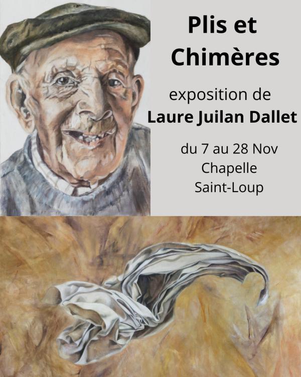 sortie à ST LOUBES, Gironde. PLIS ET CHIMÈRES, LAURE JUILAN DALLET Sortir à ST LOUBES(Gironde). ST LOUBES.