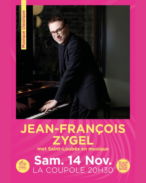 sortie à ST LOUBES, Gironde. JEAN-FRANÇOIS ZYGEL MET SAINT-LOUBÈS EN MUSIQUE Sortir à ST LOUBES(Gironde). ST LOUBES.