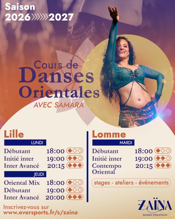 sortie à LILLE, Nord. COURS DE DANSES ORIENTALES Sortir à LILLE(Nord). LILLE.