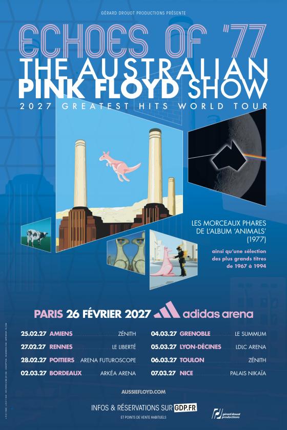 sortie à PARIS 18, Paris. THE AUSTRALIAN PINK FLOYD SHOW EN FRANCE EN 2027 Sortir à PARIS 18(Paris). PARIS 18.