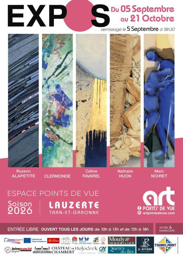 sortie à LAUZERTE, Tarn et Garonne. EXPOSITION D’ART ACTUEL Sortir à LAUZERTE(Tarn et Garonne). LAUZERTE.